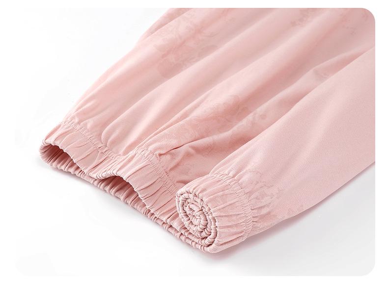 2024 Damen Langarm Baumwollpyjama: Neuer chinesischer Stil, Herbst/Frühling-Pullover für drinnen/draußen