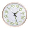 Silent Quartz Clock Plastic Wall Mounted Luminous Quiet for Living Room Bedroom 12in 30cm