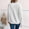 women's Quilted Textured Notch V Neck Raglan Long Sleeve Loose Casual Pullover Sweatshirt Top