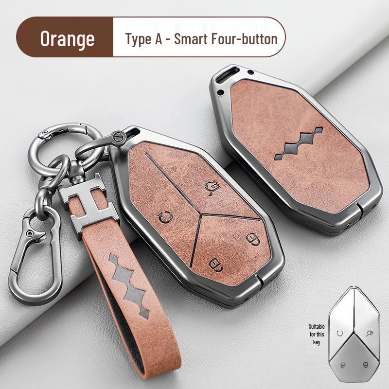 2024 BYD Leopard 5/8 Key Fob Protective Shell for Men - Full Coverage Remote Control Case