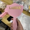 Eyelash Technician Photo Prop Acrylic Handheld Mirror Lash Beauty Cards For Social Media Lash Salon Lash Extension Displaytools