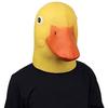 Máscara de Cabeza de Pato Amarilla de Látex Diseño de Cabeza Completa Accesorios de Cosplay Máscaras de Animales Humorísticas Halloween