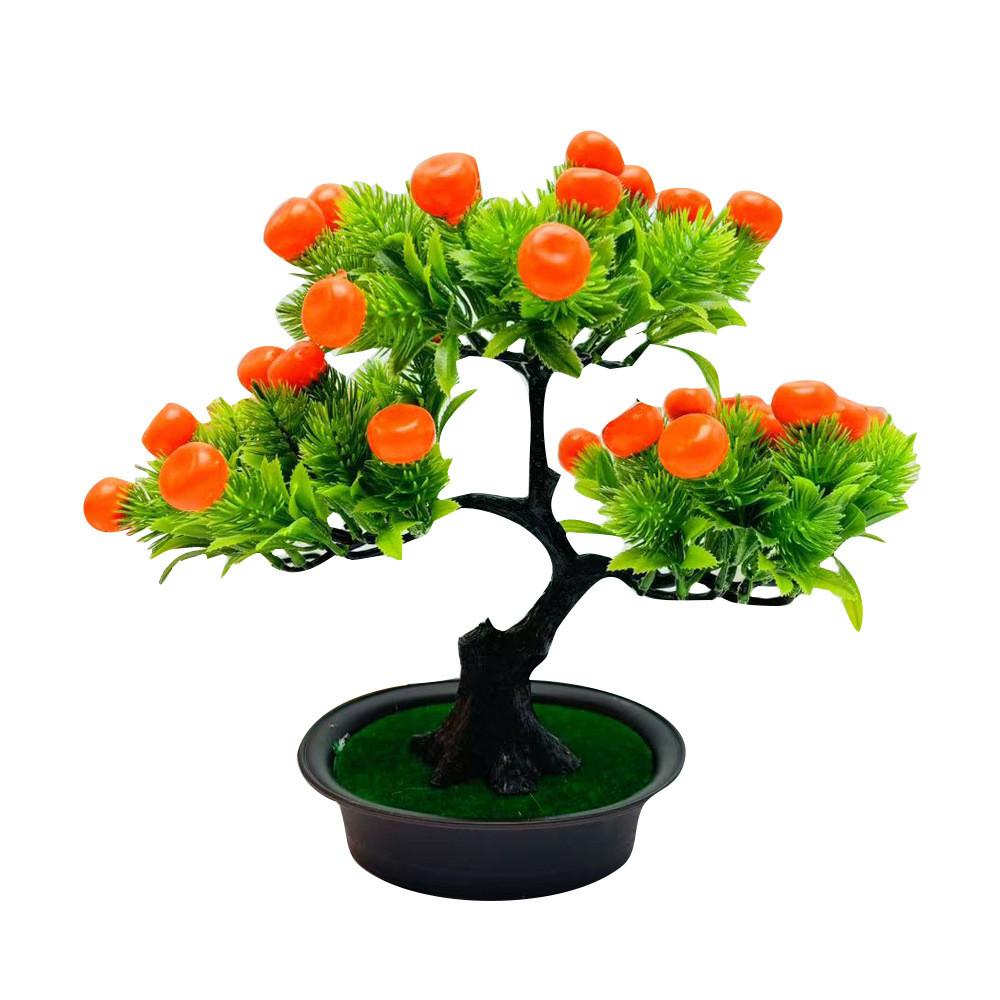 The Pine Greeting Guests Orange Simulated Fruit Potted Office Decoration Desk