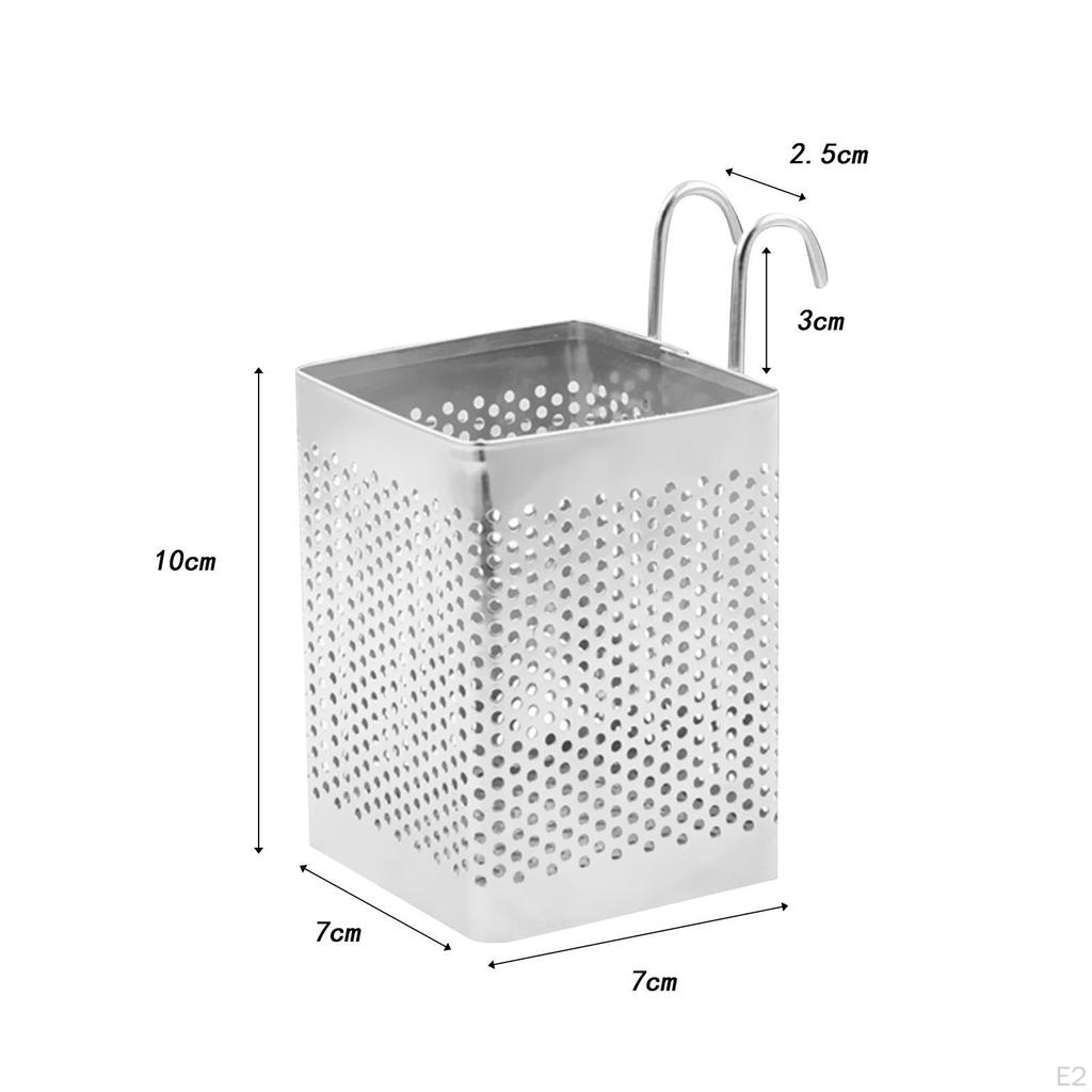 Chopstick Cage Kitchen Utensil Holder Durable Cutlery Storage Boxes Drying Rack for Bathroom