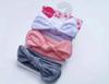 European & American Kids' Rabbit Ears Headband Set: 3-Piece Infant Bow Hair Accessories for Boys & Girls