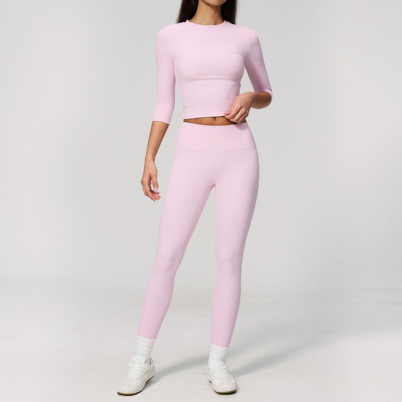 Ze Innovation brushed yoga outfit set for women, high-intensity outdoor fitness tight sports quick-dry set for women