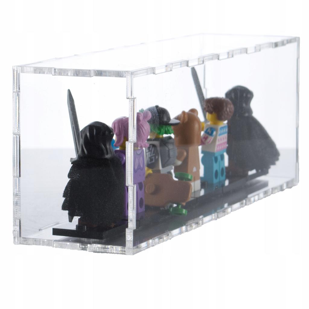 Display Case for 6 Lego Minifigures, Protects Against Dust and UV, Minifigures
