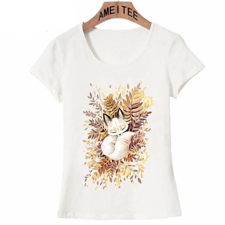 Summer Fashion Fennec Feather Dreams Design T Shirt Hip Hop Women T Shirts L