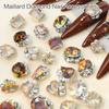 10 Stück Herzform Nailart-Charms Nailart-Strasssteine Quadratische Nagel-Charms DIY Nailart-Zubehör Maniküre-Zubehör