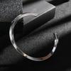 Stainless Steel Gifts For Women Men Retro Twisted Design Bracelets Jewelry Bangles Open Cuff Bangle
