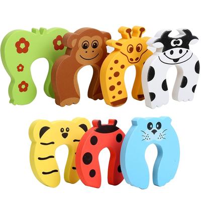 Cartoon Animal Door Stop, Soft Foam Pad Door Safety Finger Protector To Prevent Finger Pinching