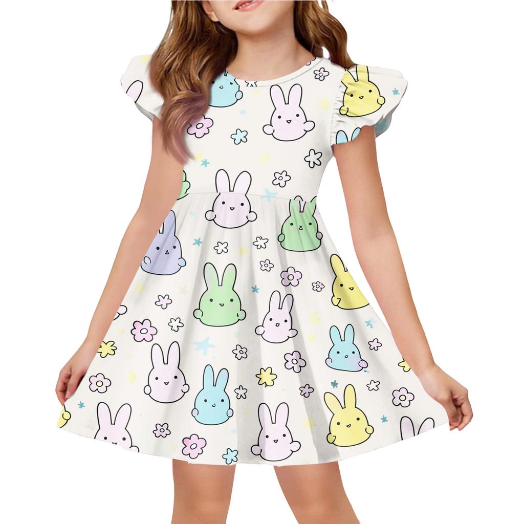 Children's Fashion Casual Flying Sleeve Dress