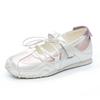 Fashion Spring Summer Fashion Modern Shoes Women Soft Silk Breathable Brand Flat Non-slip Sweet Ladies Casual Shoes D4870