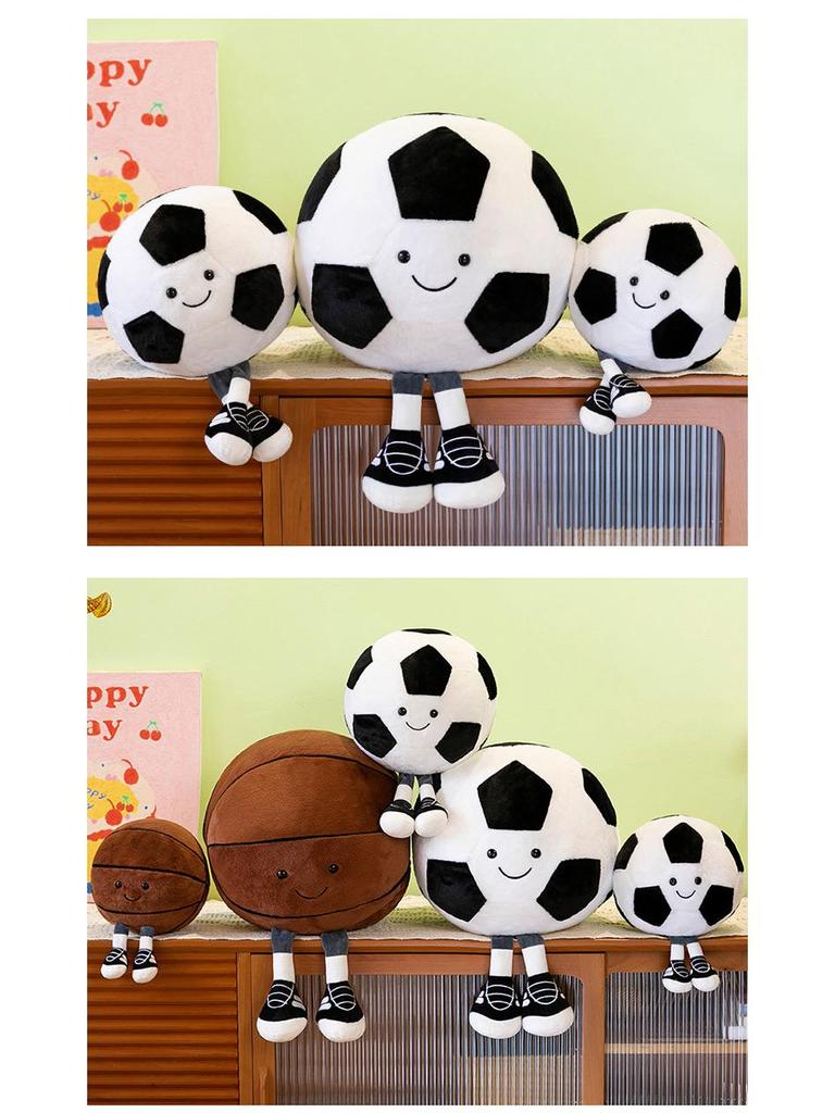 Cross-border Football Plush Pillow - Basketball Doll Figurine Holiday Gift