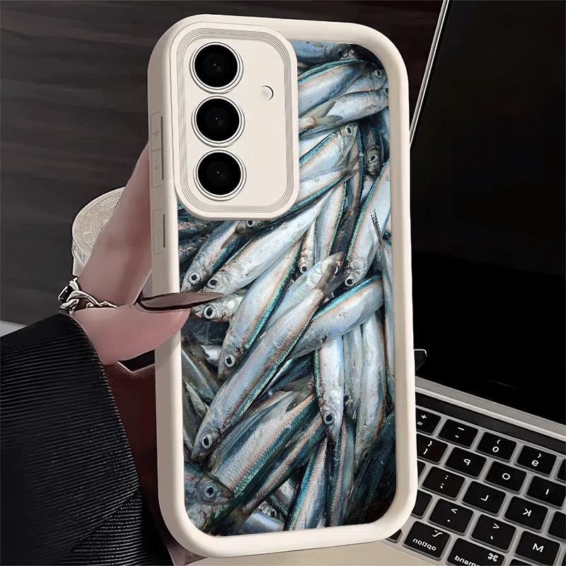 Phone Case for Samsung Galaxy S26 S25 Ultra S24 FE Discounted Salted Fish Shell S23 Plus S22 + S21 S20 5G Soft Silicone Funda