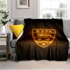 Football Crest Printed Throws Blanket Soft Flannel Blankets for Couch Bed Gifts for Men Women Picnic blanket Christmas gifts