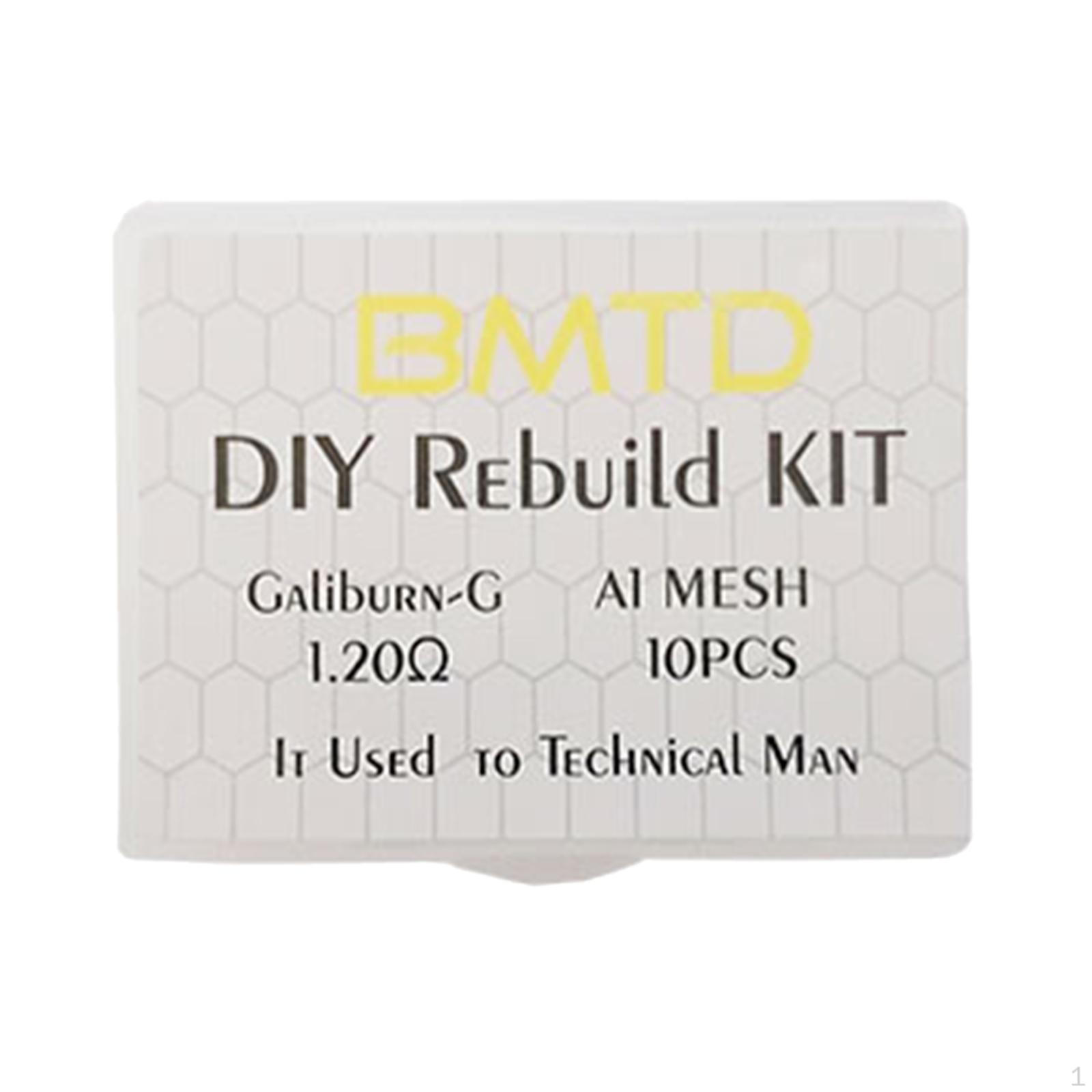 

DIY Rebuild Kit NI80 Mesh Coil Tool Accessories VINCIVM1 0,3 Ом Galibur-G 1.2ohm