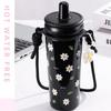 Large Capacity Straw Thermal Cup Leak-proof Car Water Cups Durable Coffee Mug  Travel