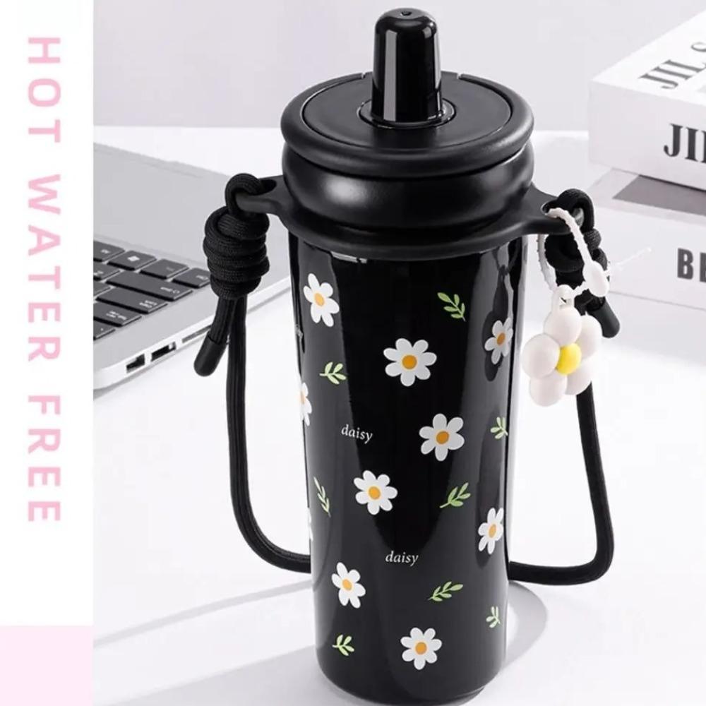 Large Capacity Straw Thermal Cup Leak-proof Car Water Cups Durable Coffee Mug Travel