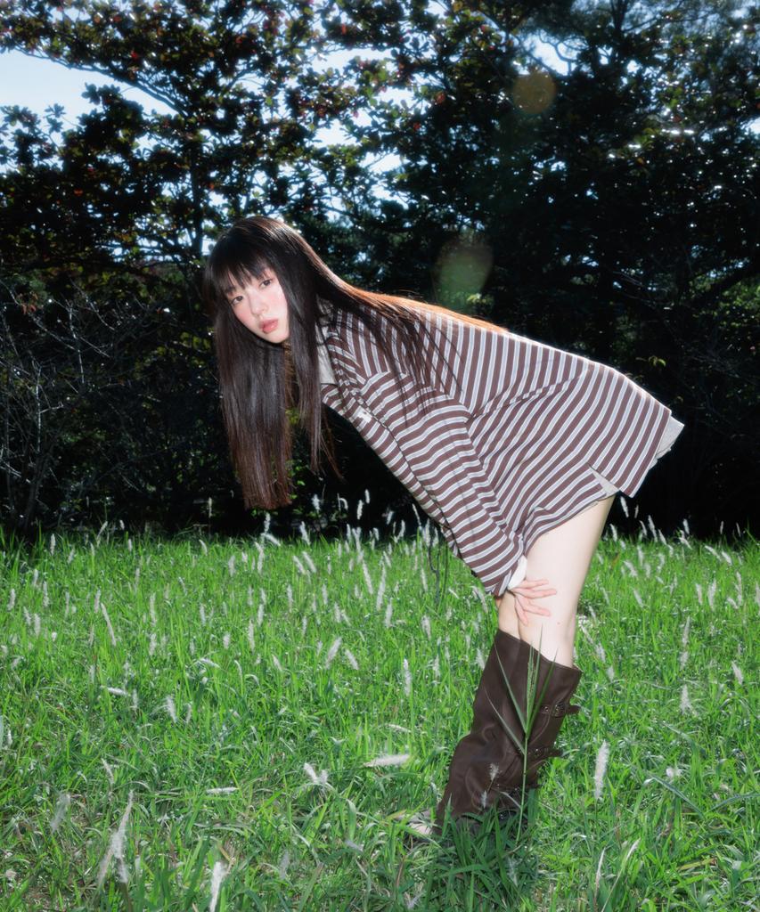 ROSEFRANTZ Stripe Collar Long Sleeve [Brown]