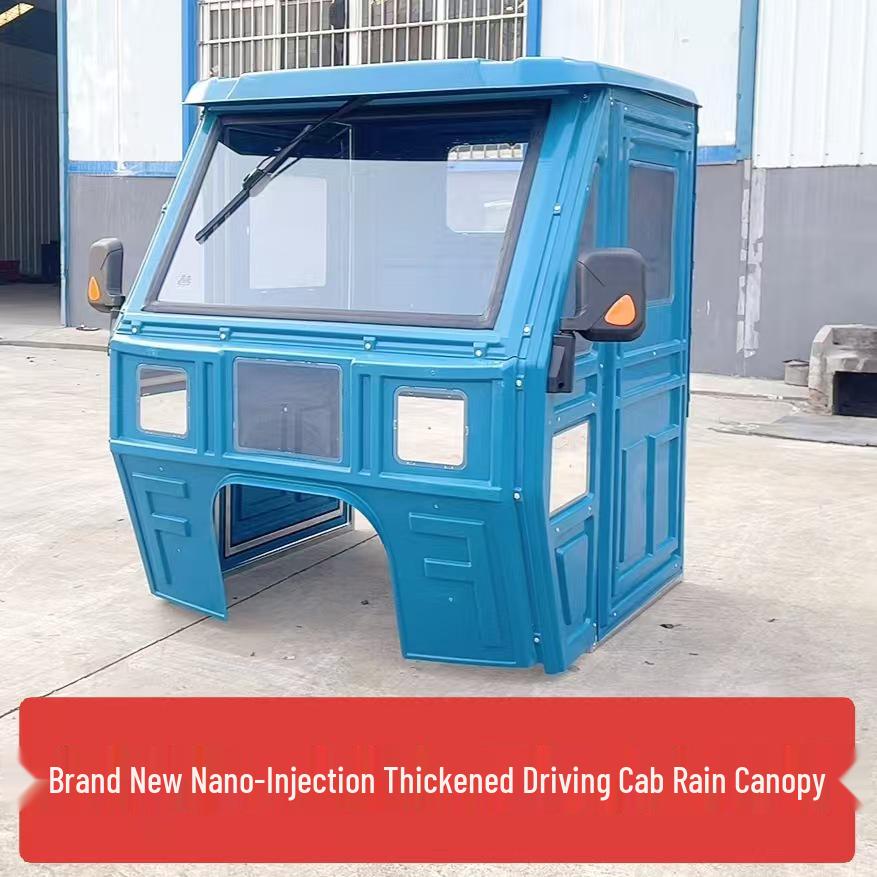 Durable Electric Tricycle Canopy with Tempered Glass for Full Enclosure and Weather Protection
