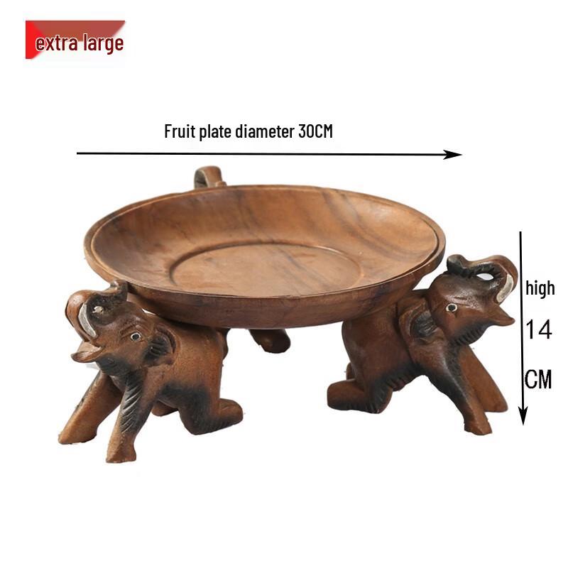 Naijiang New Chinese Style Solid Wood Fruit Plate