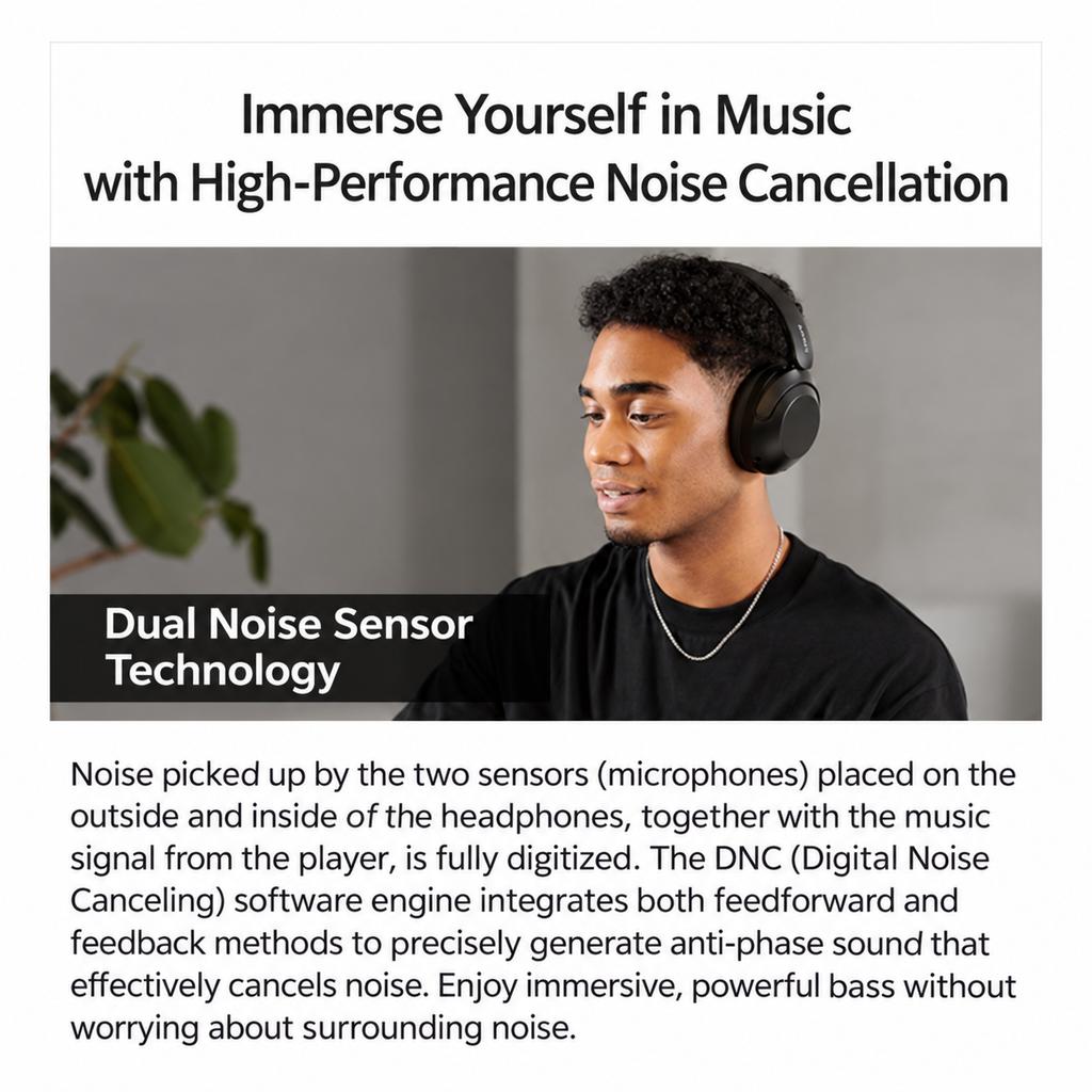 Sony WH-XB910N LZ EXTRA BASS Wireless Noise Cancelling Headphones, LDAC, 360 Reality Audio, Alexa, Blue