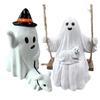 Handmade Halloween Cute Ghost Dog Ornament Resin Ghost Walking Dog Sculpture  Holiday Gift