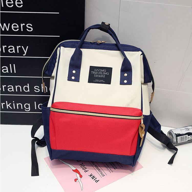 

Rakuten Japan Большой водонепроницаемый рюкзак для путешествий и повседневного использования Сумка для мамы бежевый/красный