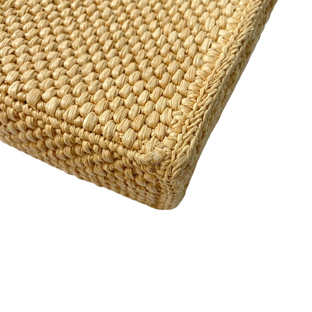 Used LOEWEShoulder Bag Brown leather/Raffia Women