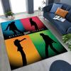 Fashion MJ Michael Jackson King of Pop Art Rug for Bedroom Living Room Sofa Home Doormat Decor, Large Kids Non-slip Floor Mat