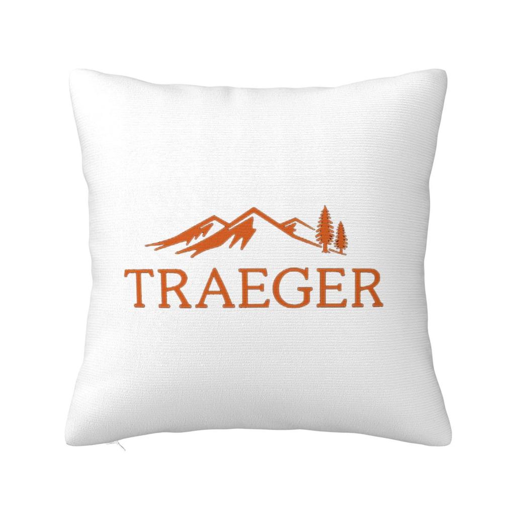 Traeger Pellet Grill Smoke BBQ Essential Square Pillowcase Cushion Cover Pillow Case Throw Pillow Cover for Home Bedroom Car