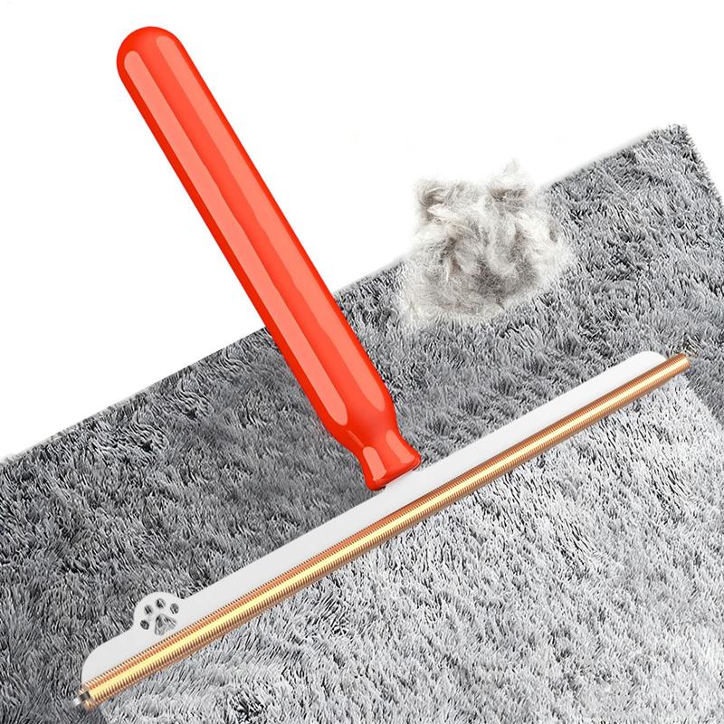Carpet Rake For Pet Hair Removal Handle Reusable Cleaning Tool Carpet Scraper Broom For Home Apartment Dorm Furniture Floor