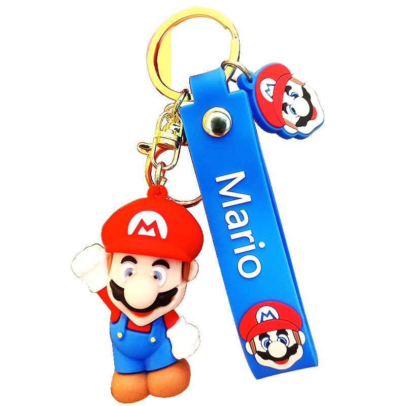 Soft Rubber Mario Keychain Fun Cartoon Accessory With Independent Packaging Perfect Gift For Kids And Adults
