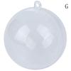 Plastová kulatá koule Christmas Clear Cetka Ornament Dárek Dárek Xmas Tree New