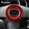 Real Soft Carbon Fiber Sticker For Toyota RAV4 2006 2007 2008 2009 2010 2011 2012 LHD RHD Car Steering Wheel Center Frame Trim