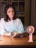 Multi Functional Fan Mini USB Handheld Portable Student Small Fan with 5 Modes Digital Display 1200mAh Desktop Electric Fan