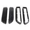 2x Car Silver Black Side Grill Fender Vent Grille 51137895913 51137895914 51132694607 51132694608 FOR BMW E46 For M3 2001-2006