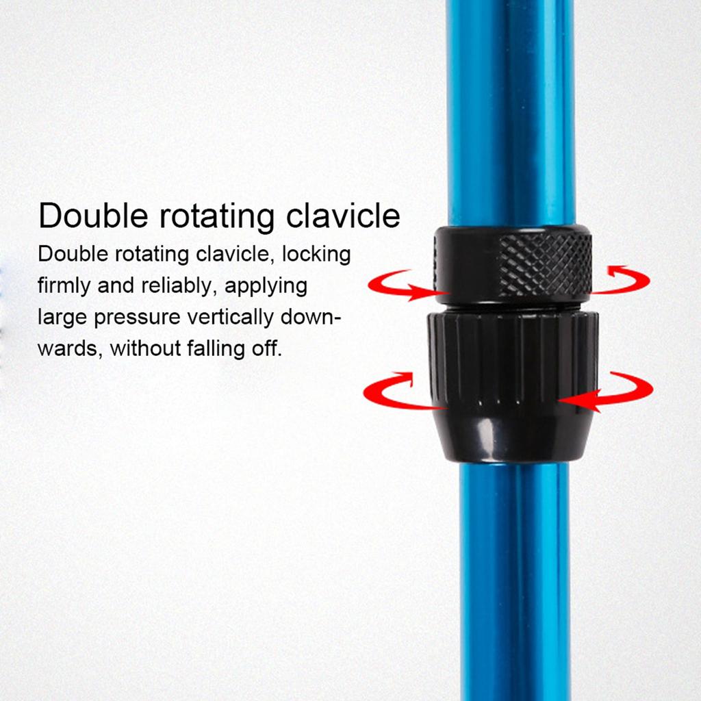 Portable Folding Walking Stick Adjustable Telescopic Underarm Cane Crutch for Seniors Disabled Elderly