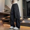 Summer New American Trendy Brand Large-size Overalls Men's Loose and Enlarged Straight Casual Pants Outdoor Charging Trousers