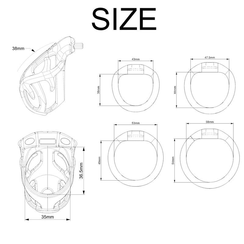 ABS Chastity Cage Sissy Gay Penis CB Lock Abstinence Restraint High Quality Cock Cage Urethral Chastity Device BDSM Sex Toy 18+