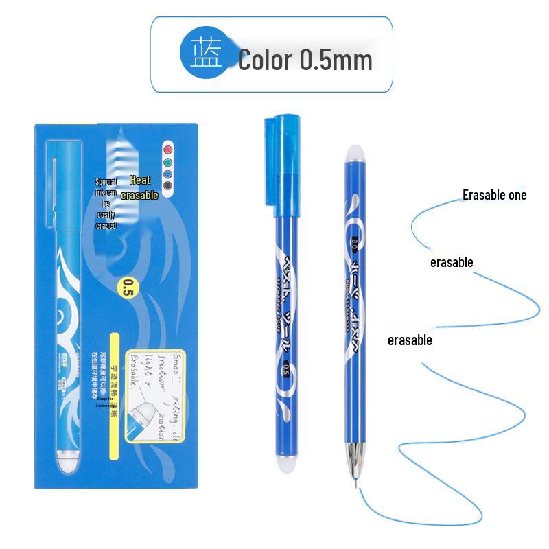 

Гелевая ручка с термочувствительными чернилами большой вместимости - Синяя и черная, Студенческие канцелярские товары 0.5mm