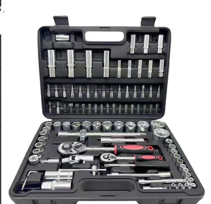 216-Piece Multifunctional Socket & Ratchet Wrench Set for Car Repair