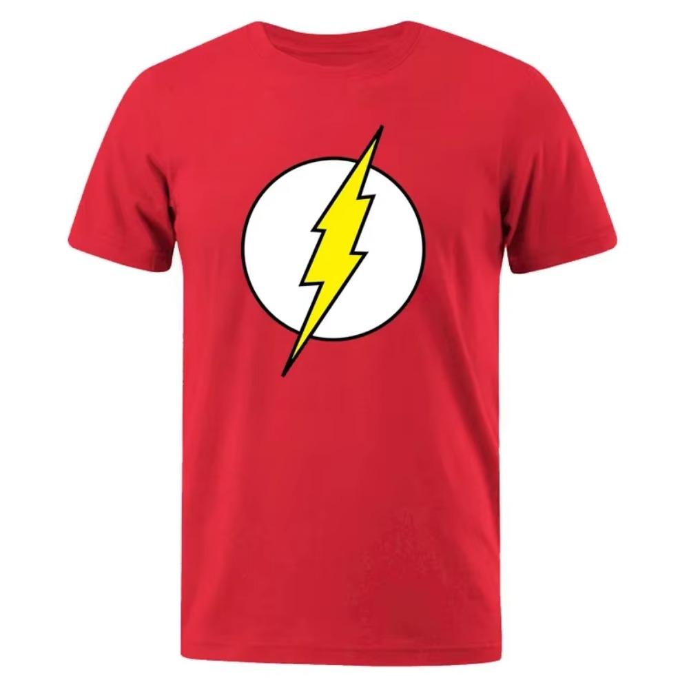Tričko The BIG BANG Theory The Lightning Tričko s potiskem pro muže Bavlna Oversized oblečení Ležérní Street Krátký rukáv Legrační trička
