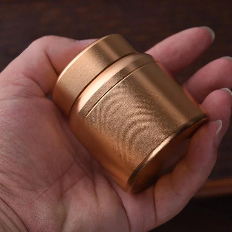 Tea Can Travel Portable Sealed Can Titanium Aluminum Alloy Small Portable Creative Tea Packaging