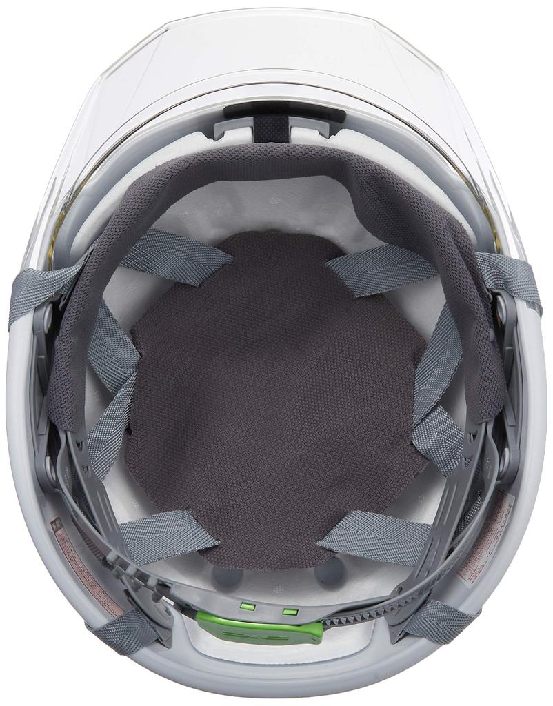 DIC Plastics Helmet with Clear Protective and Styrofoam AA11EVO-CS Peak, Shield, Liner, White/Clear (AA11-CS-HA6E2-A11-WH-CL)