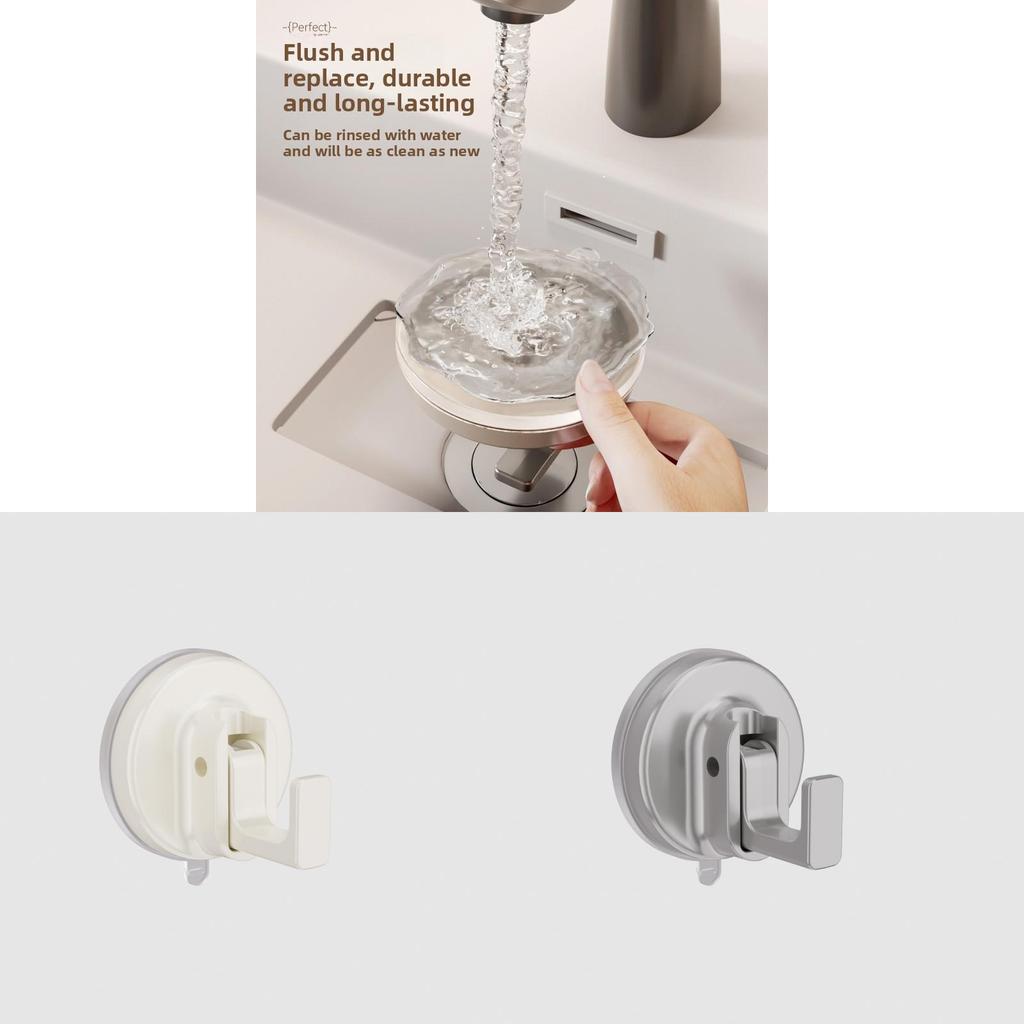 Modern Suction Cup Hook For Bathroom Kitchen Wall Mount With Strong Hold For Shower Towels