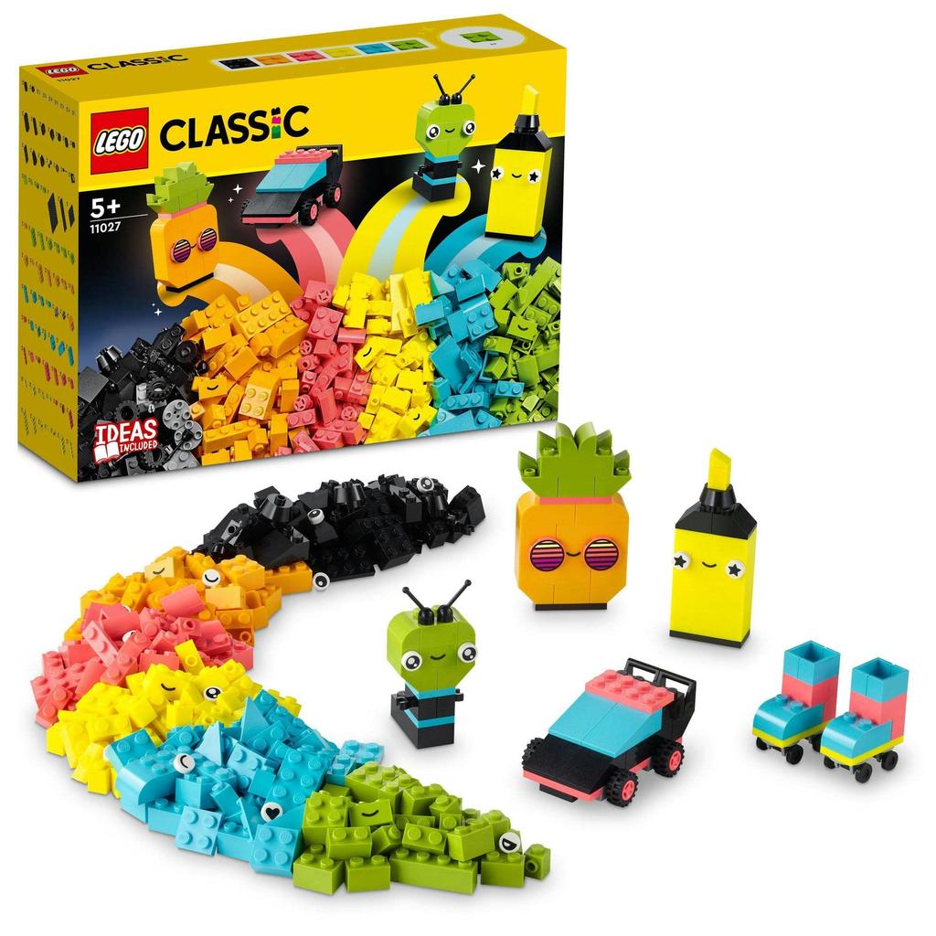 LEGO Classic Idea Parts (Neon Color) 11027 Toy Block Present Educational Creative Boys Girls Ages 5+