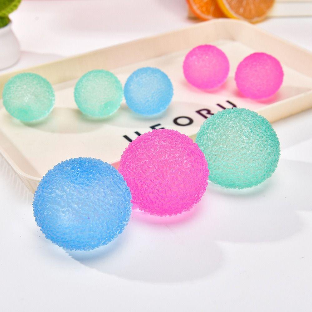Soft Crunchy Slushie Squeeze Ball Blue Grass Ball Squeeze Toy Crispy Handmade Ball Home Decoration