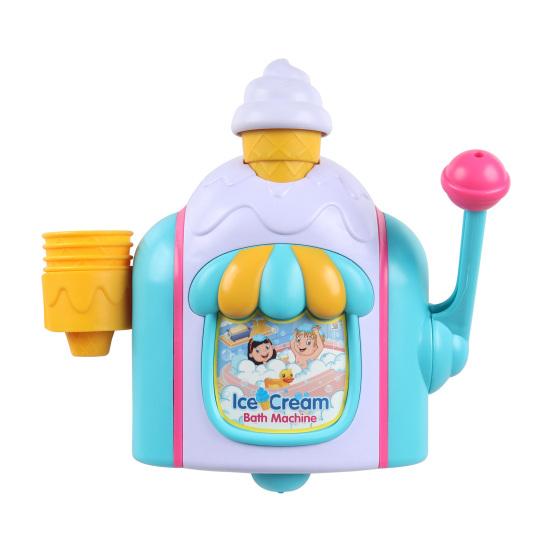 Ice Cream Foam Maker Bath Toy Toddlers Bath Bubble Machine Boys Girls Bubble Ice Cream Foam Making Shower Toy Pretend Cake Play Set